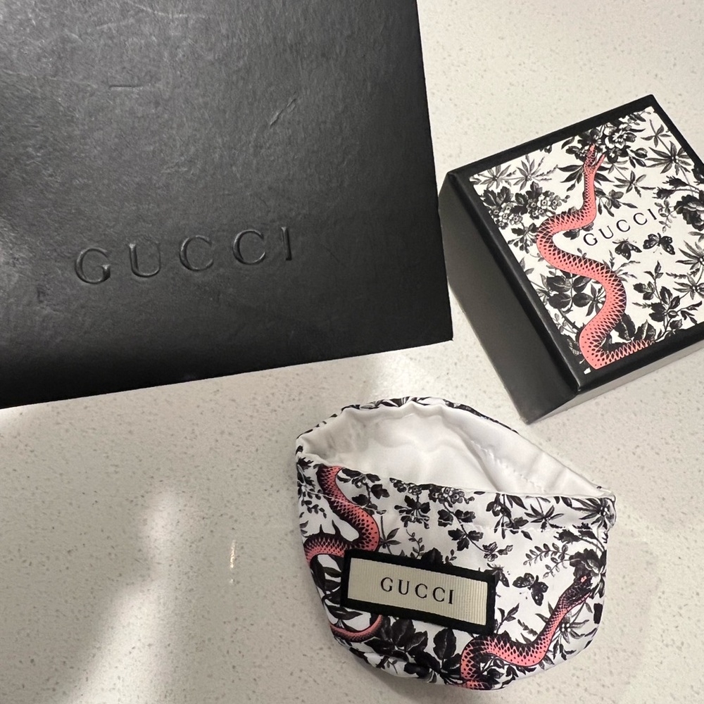 Gucci Silver Snake Ring Size 6 1/2 - Picture 4 of 6